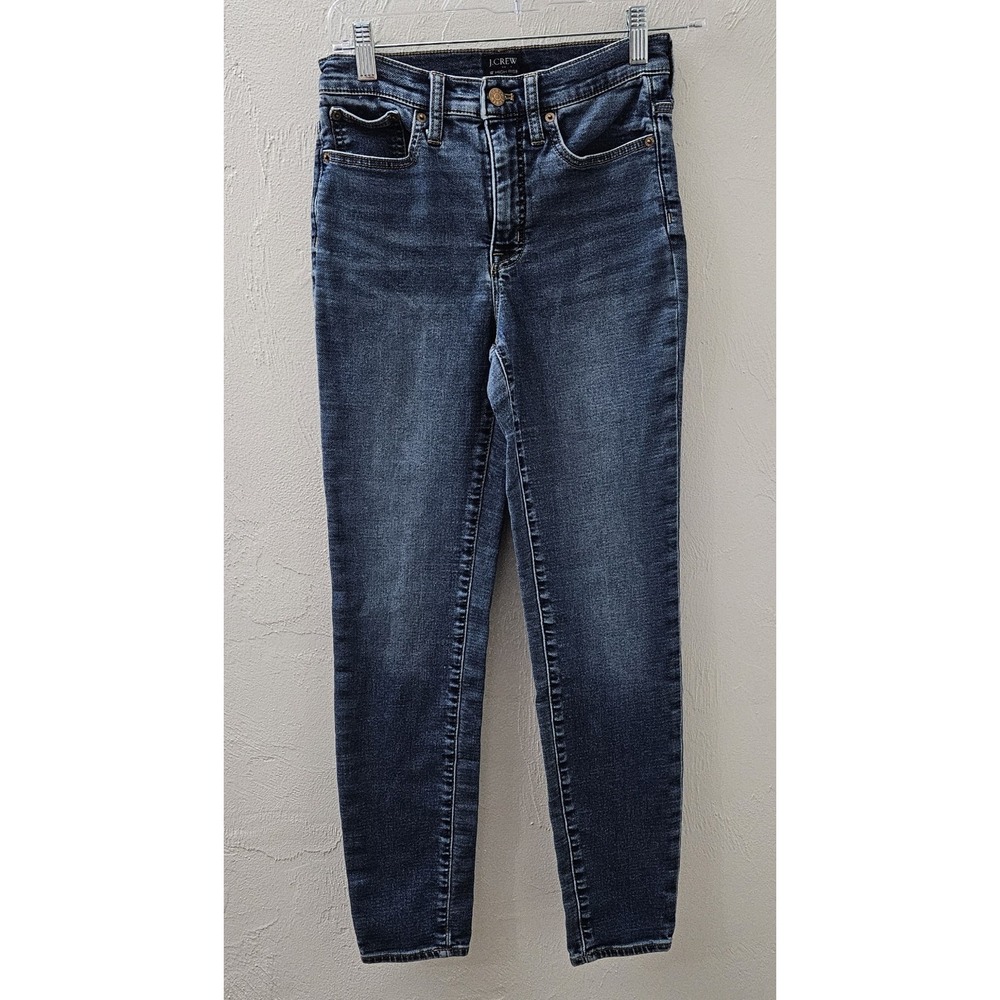 J.Crew Womens 10" High-Rise Skinny Jeans Size 25 Cotton Stretch Style BM475‎